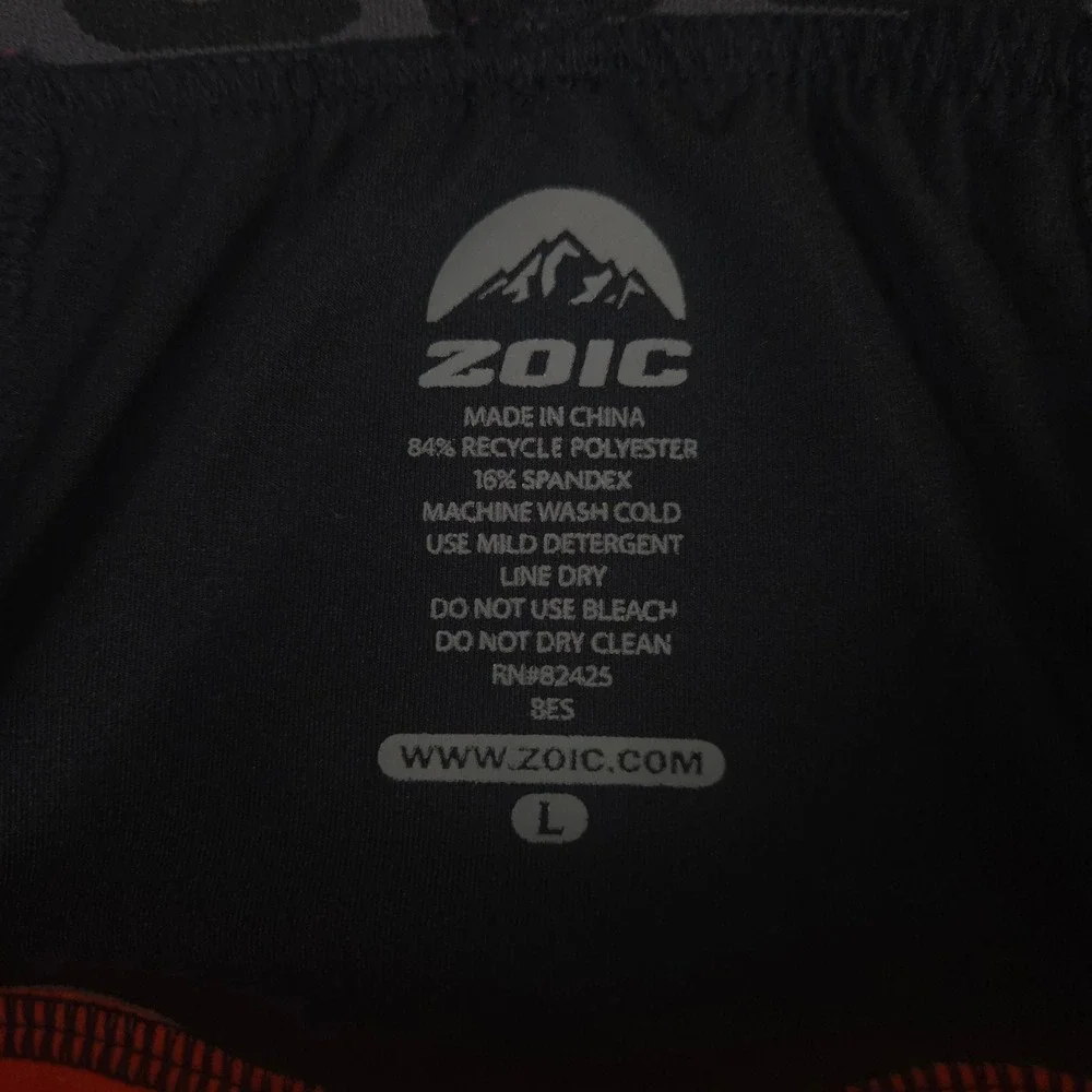 Zoic Shorts Mens Large Black Premium Cycling Liners Padded Recycled Performance